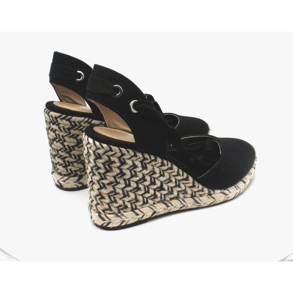 Nine West Women's Friend Tie-Up Espadrille Wedges - Picture 3 of 8